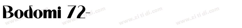 Bodomi 72字体转换